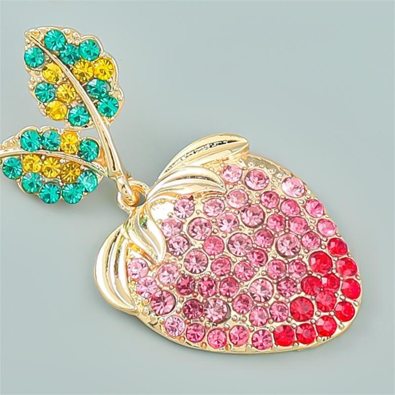 Dangle Earring Strawberry Shaped Earrings Female Lovely Girl for Women Jewelry
