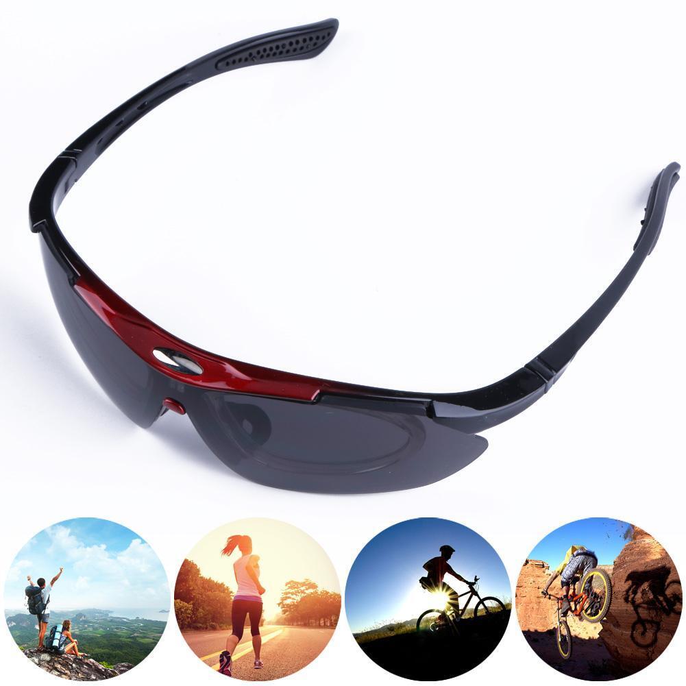 Red Women Cycling Glasses Bike Bicycle Sunglasses Motorcycle Eyewear