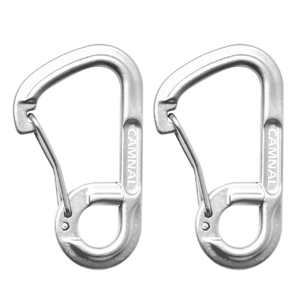 2pcs Aluminum   Carabiners Clip  Spring Hook Keychain Buckle