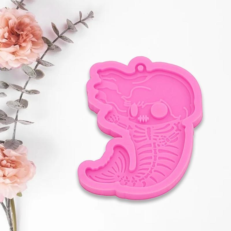 Human Fish Keychain Mold Epoxy Crystal Silicone Mold Customized Mold for Gift