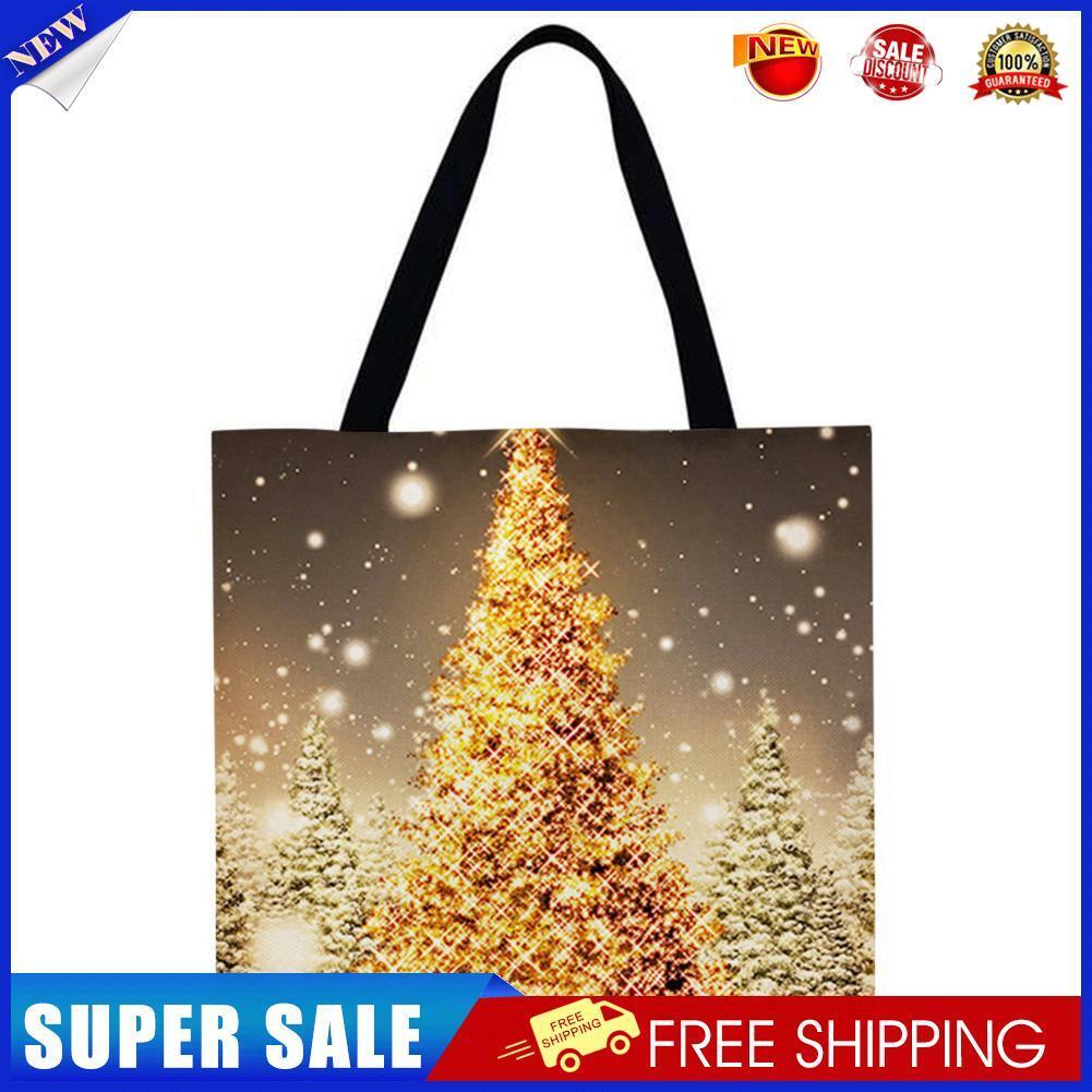 Christmas tree Printed Shoulder Shopping Bag Casual Large Tote Handbag
