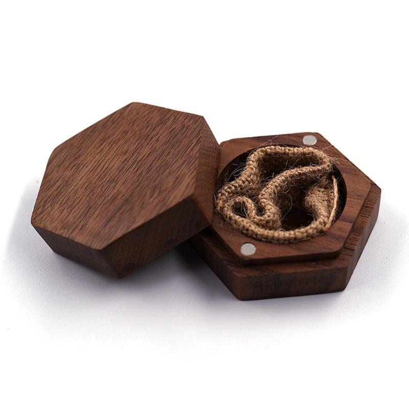 Wood Ring Bearer Box Wedding Engagement Ring Holder Box Jewelry Box  Favor Gift