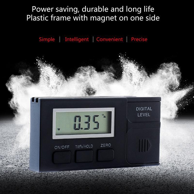 Upgraded Bevel Box Digital Protractor Inclinometer Level Box 360 Degree Plastic