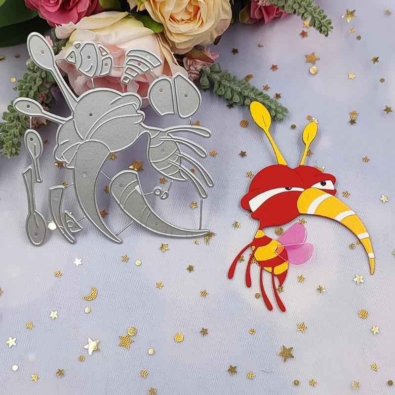 Bumble Bee Metal Cutting Dies Stencil DIY Scrapbooking Album Paper Card Template