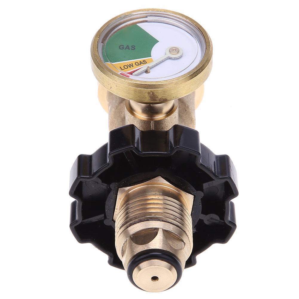 POL Propane Gas Gauge Meter Tank Built-in Leak Detector Universal for QCC1