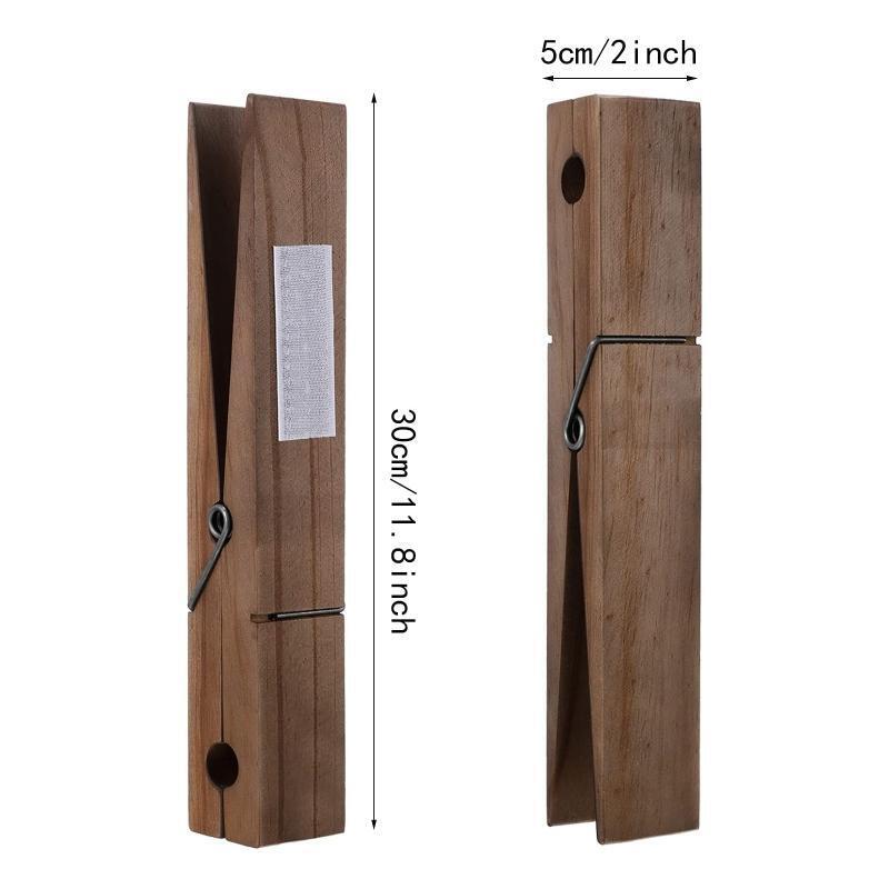 Large Wood Clothespin Bath Towel Holder Anti-run Home Supplies Clothespins