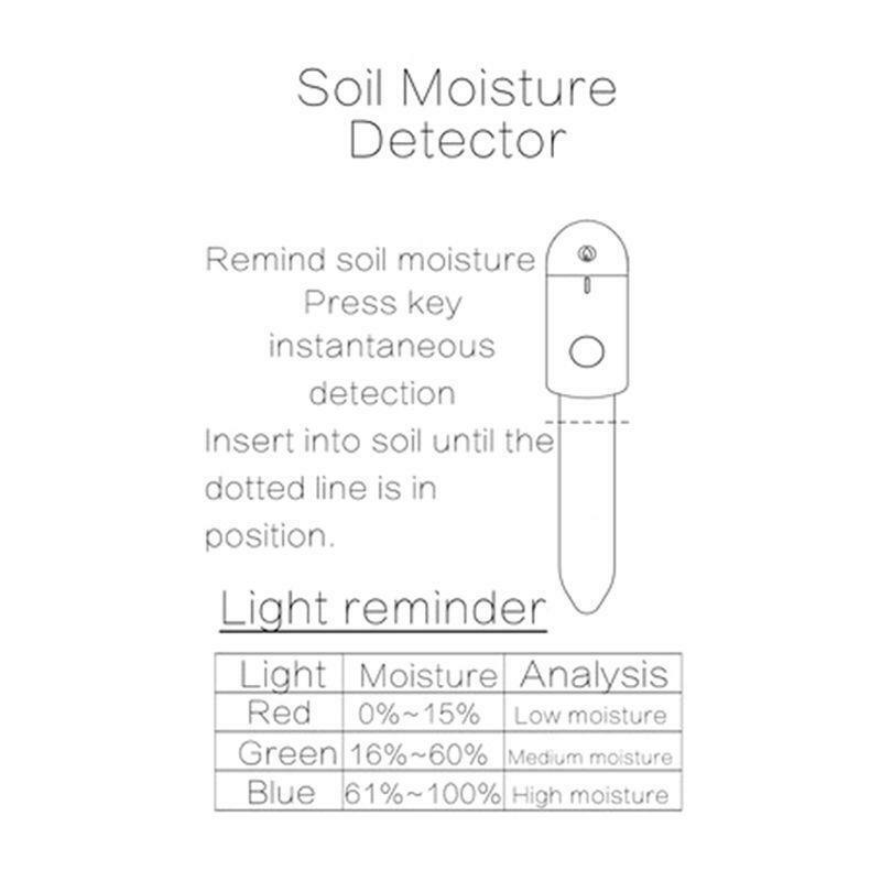 Soil Moisture Detector for Flowers Soil Instant Humidity Analyzer Soil Tester