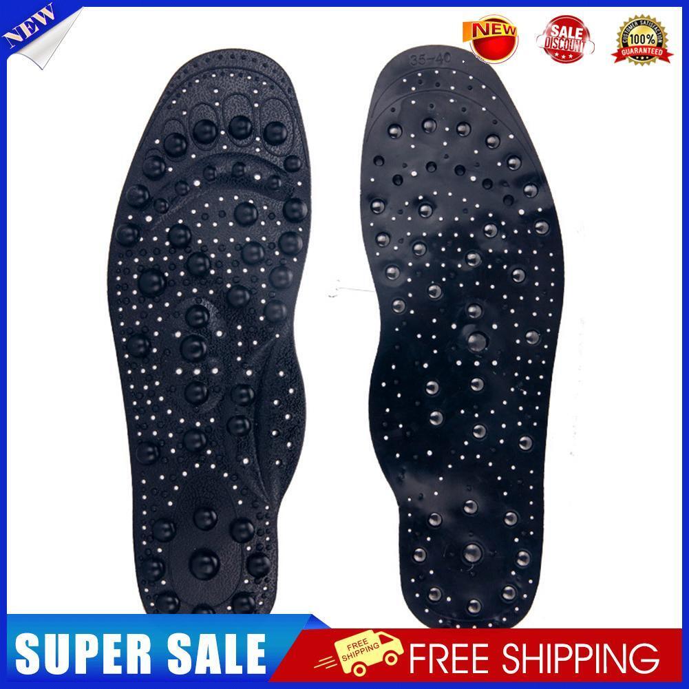 1 Pair Magnetic Massage Insoles Foot Acupuncture Point Therapy Cushion (L)