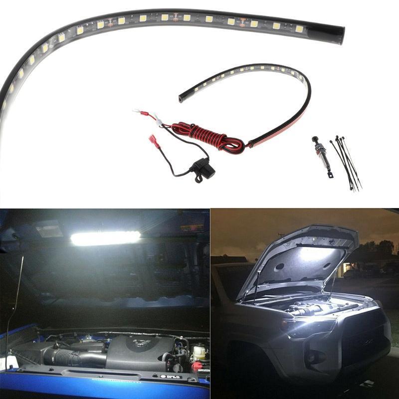 LED Truck Under Hood Engine Bay Light Strip Panel Light Auto Switch Control 36cm