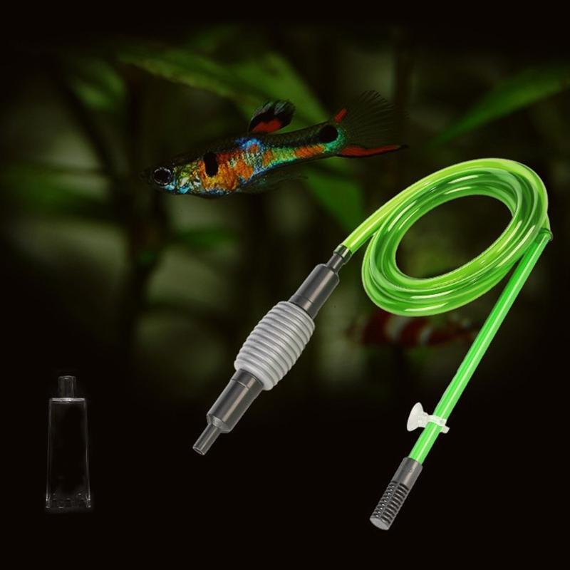 Fish Tank Syphon Vacuum Cleaner Pump Gravel Water Filter Acuario Accessories