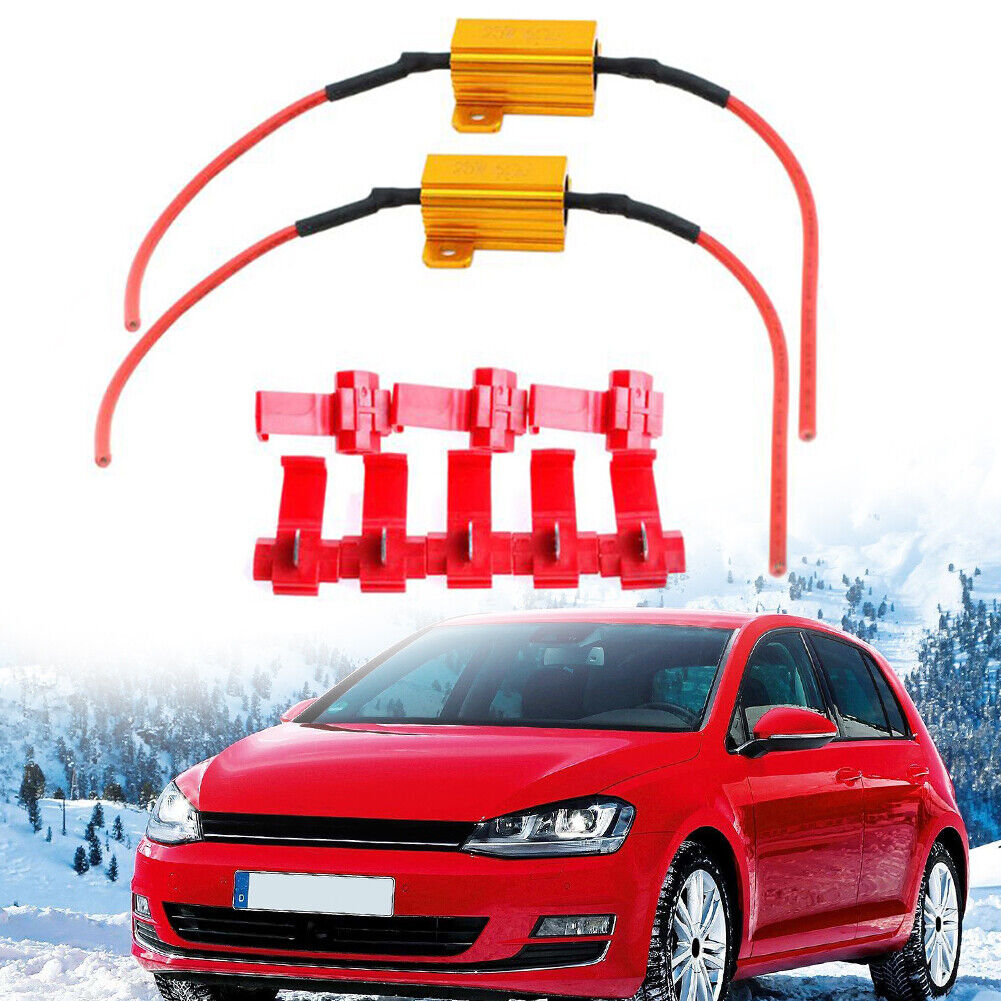 2pcs 25W 6ohm LED Car Light Resistance Load Resistors for Turn Signal Lamp