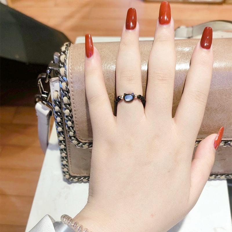 Cute Kitty Animal Ring Jewelry Gifts for Women Lovely Cats Animals Ring Jewelry