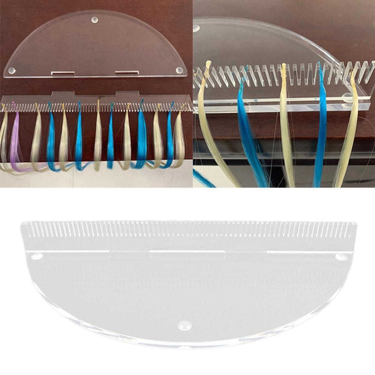 1PC Hair Extensions Stand Toupee Storage Plate for SPA Barber Hairstyling