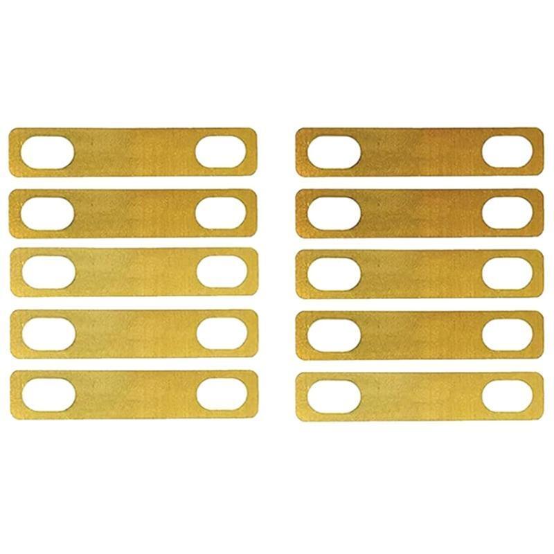 10Pcs Guitar Neck Shims, Guitar Neck Shims 0.2mm 0.5mm 1mm Thickness Brass Shims