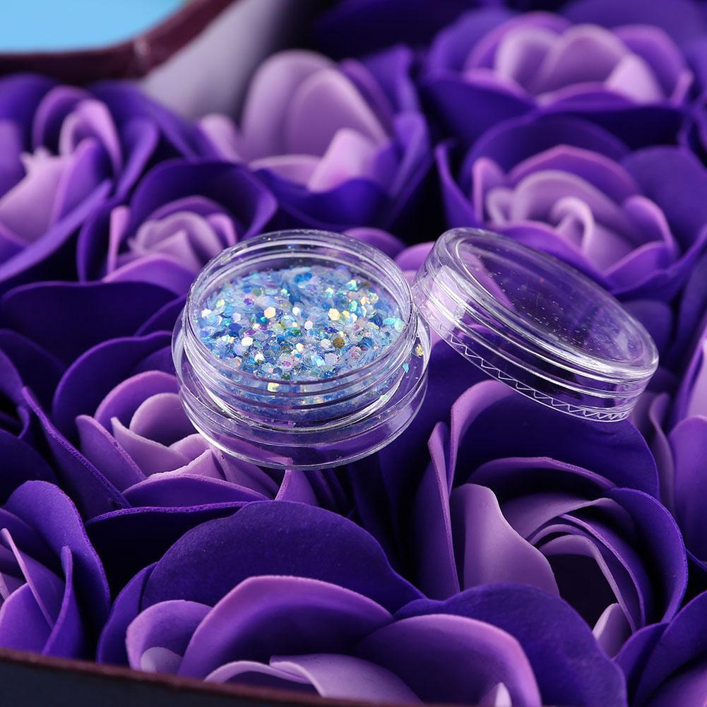 Hexagon Glitter Nail Art Sequins Sparkling Face Eye Makeup Slice Flakes (09