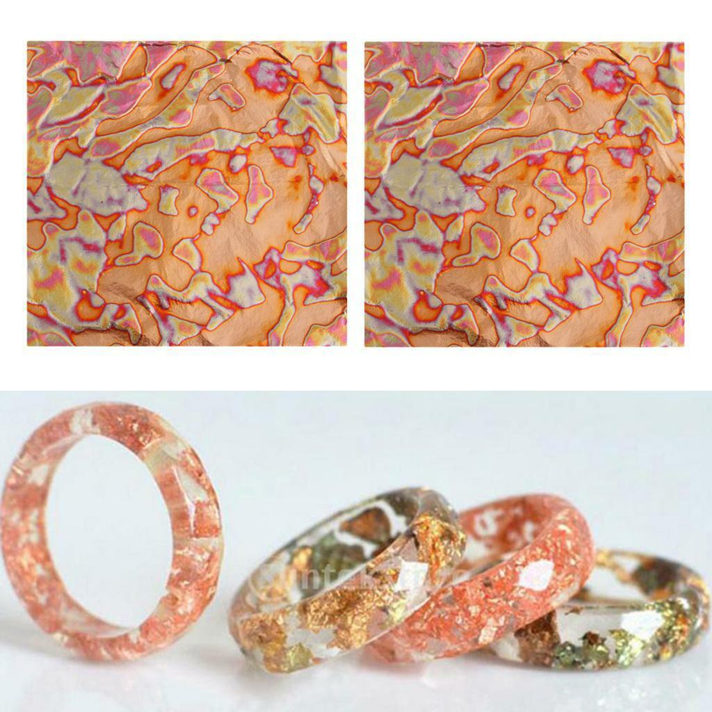 50pcs Variegated  Foild  Nail Painting  5.5x5.5inch