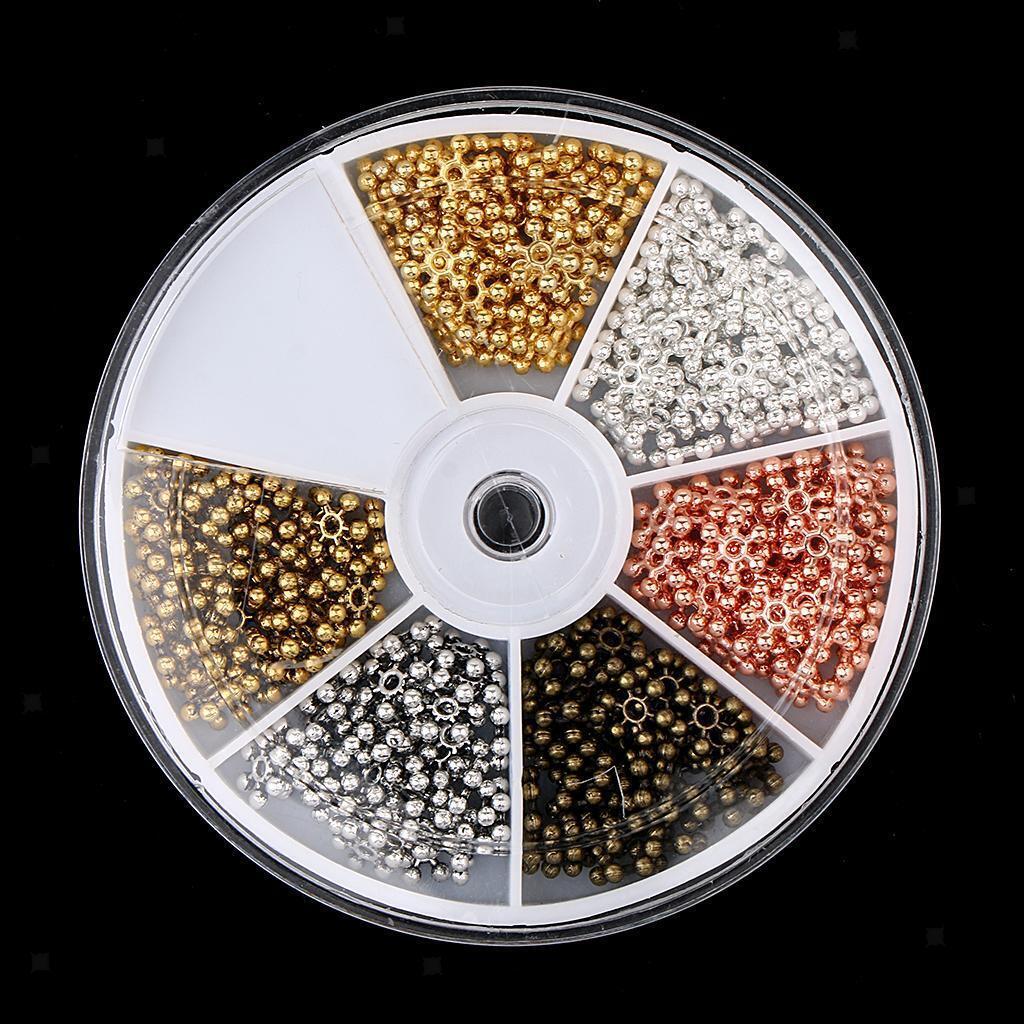 264pcs Snowflake Flower Charms Loose Beads for DIY Craft Jewelry Making