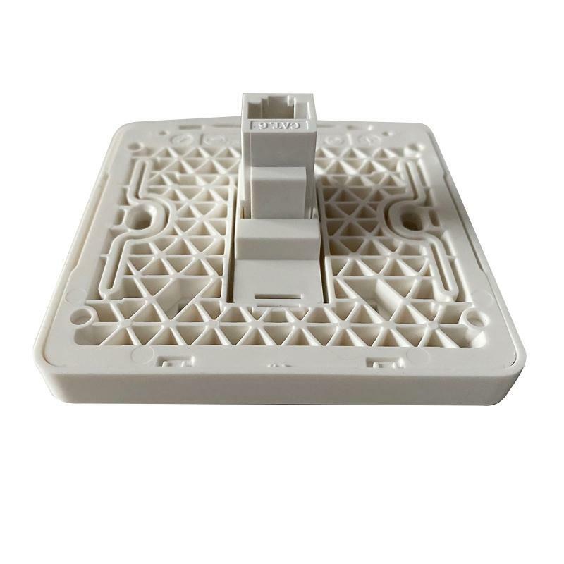 Female To Female CAT6 RJ45 LAN Faceplate 86x86mm Internet Straight Plug Outlet