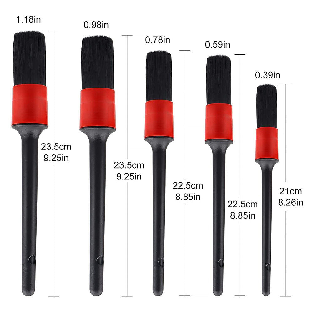 13pcs Car Detailing Cleaning Brush Set Air Vent Tyre Rim Cleaner Scrubber