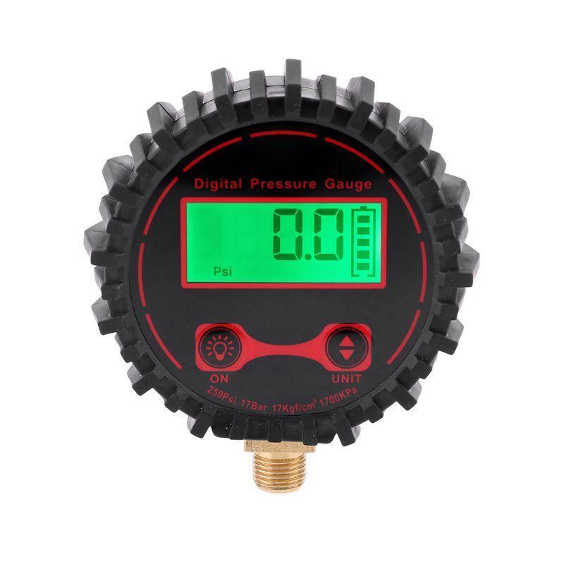 250PSI Digital Tire Pressure Gauge Car Pressure Tester M11*1 Thread with Light
