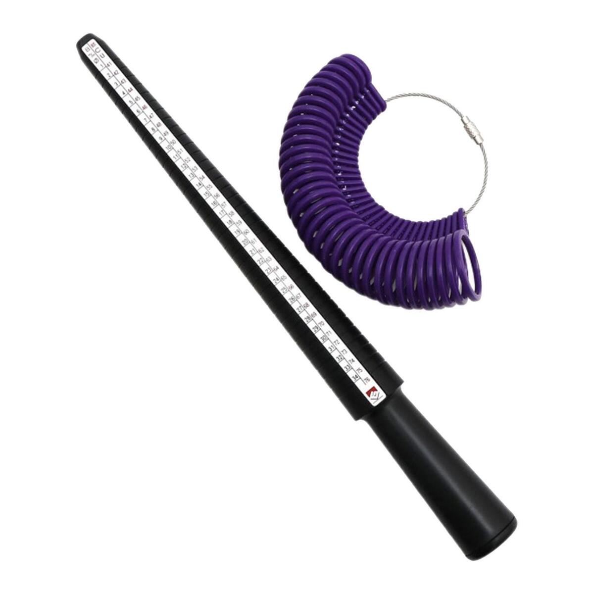 Plastic Ring Size  & Stick Wedding  Measuring Tool Professional
