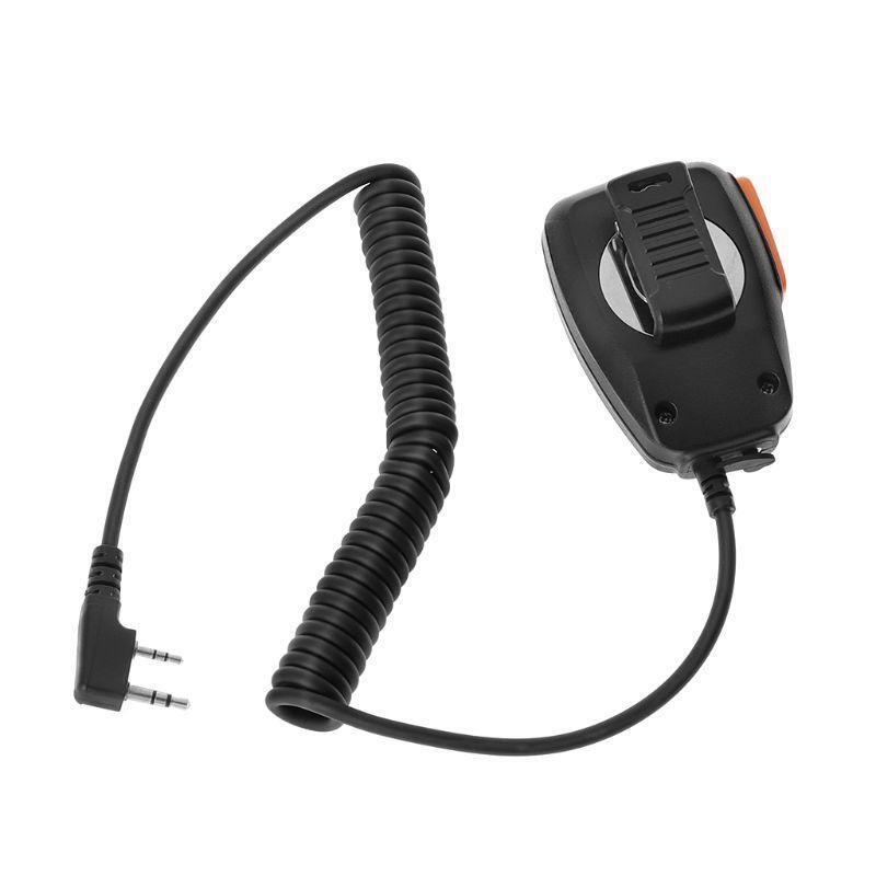 2 Pin PTT Handheld Speaker Mic Microphone For Baofeng Kenwood TYT Radio Device