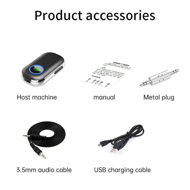 Bluetooth-compatible5.1 Wireless Receiver Car Mobile Phone 3.5 Aux Audio Adapter