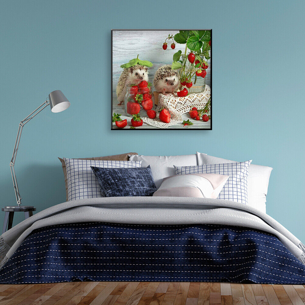 Fruit Hedgehog Full Drill Round Diamond Painting DIY Mosaic Kits Picture