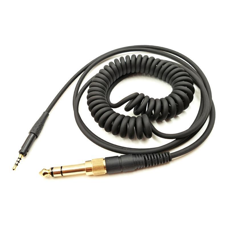 Earphone Wire 3.5mm Extended Coiled Spring Cable for SENNHEISER HD6 HD7 HD8 Wire