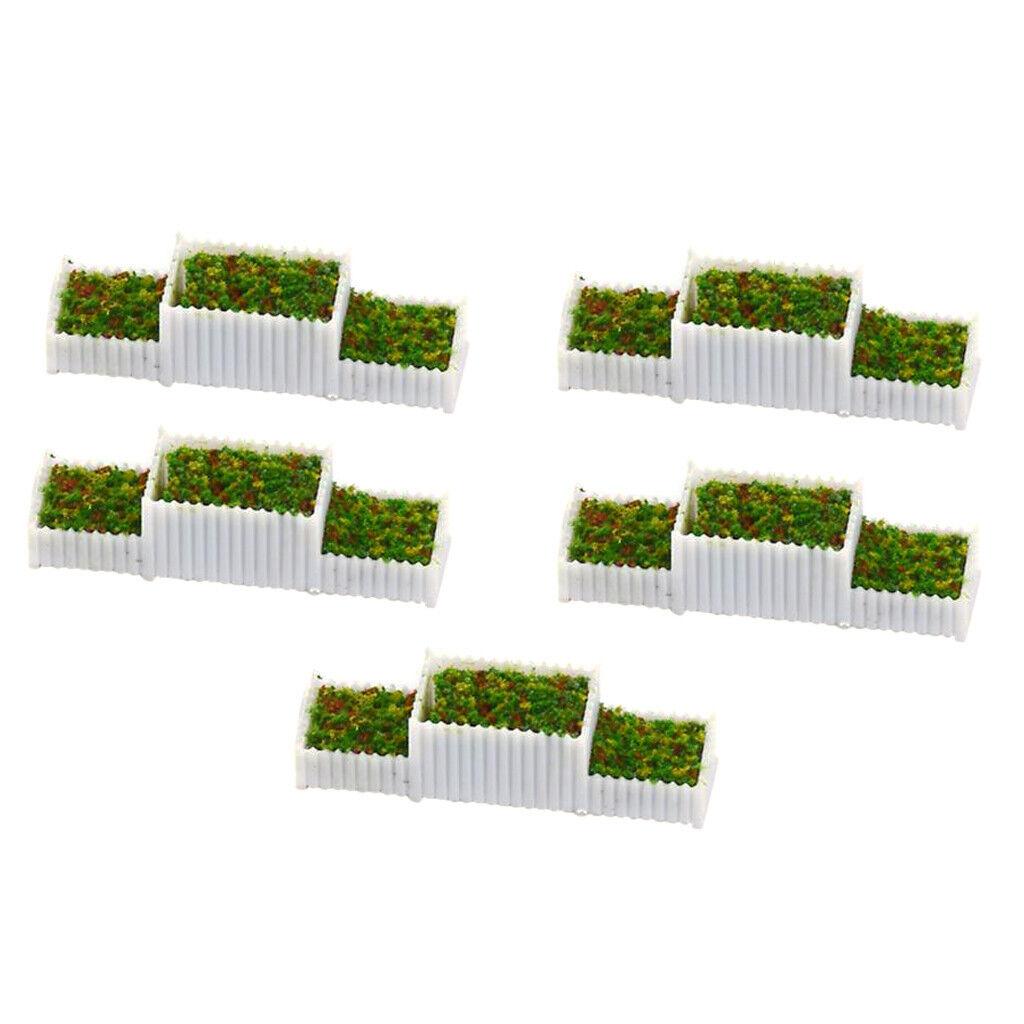 10x Plastic  1:150 Flower Beds Plant  for Parking Building