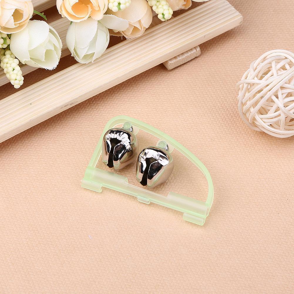10pcs Fluorescent Fishing Rod Tip Clip Twin Bell Alert Ring Fishing Tackle