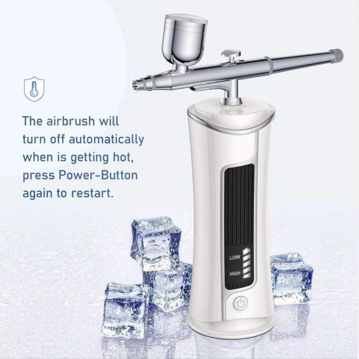 Dual Acting Gravity Powered Airbrush Compressor Kit ,