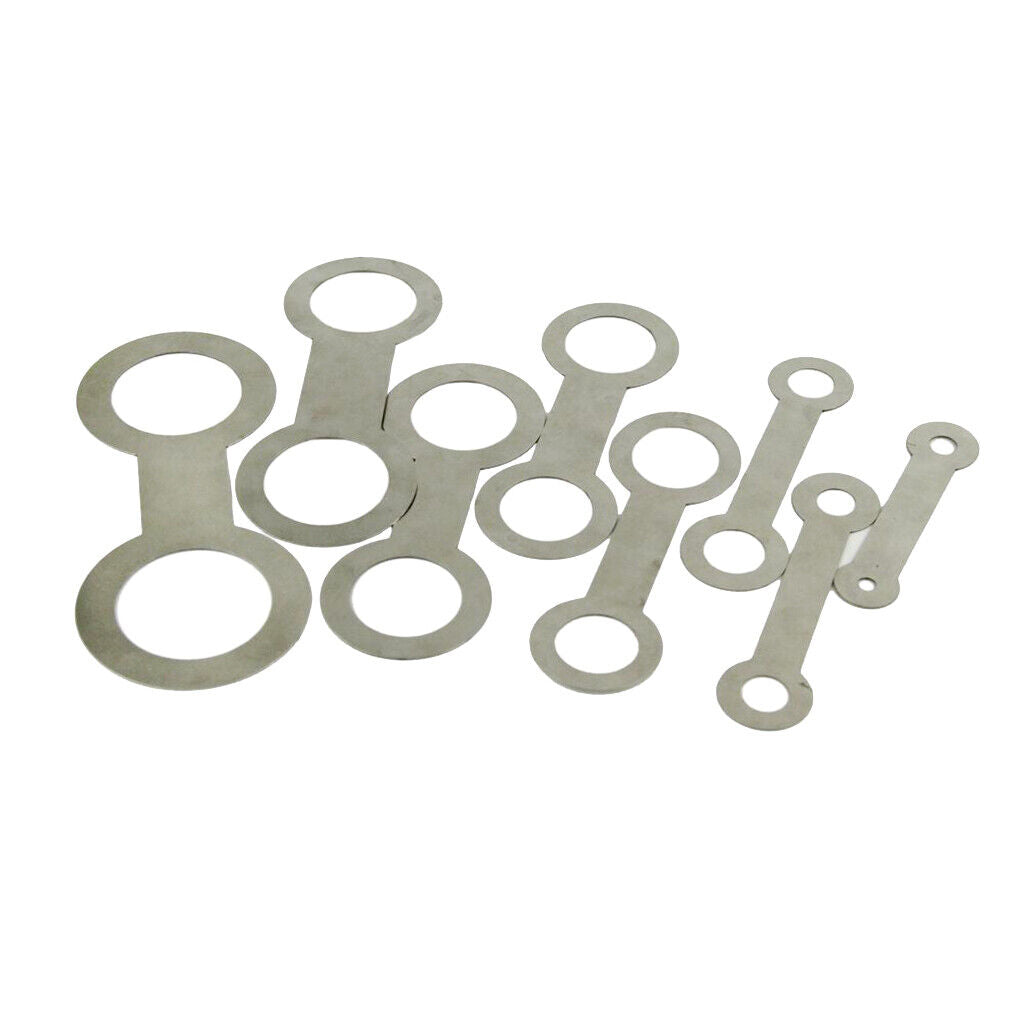 8pcs Stainless Saxophone Pads Repair Kit Sax Flat Pressure Pad Tools Replacement
