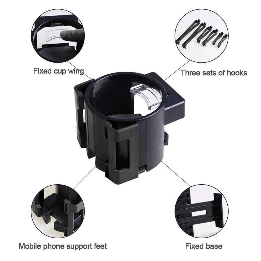 Universal 2 in 1 Car Vent Phone Cup Holder Drink Stands Interior Bracket