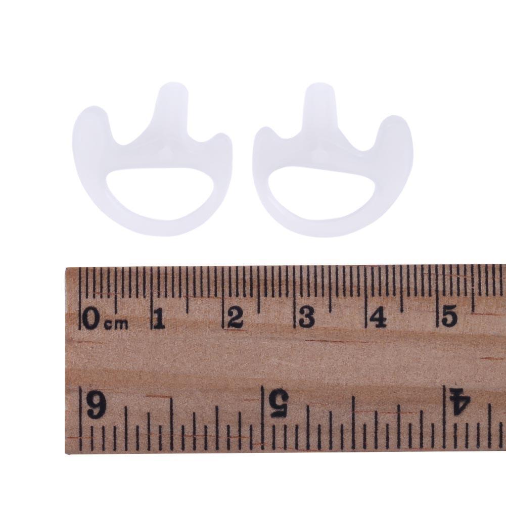 Soft Ear Bud for Covert Acoustic Tube Earpiece for Two-way Radio(White S)