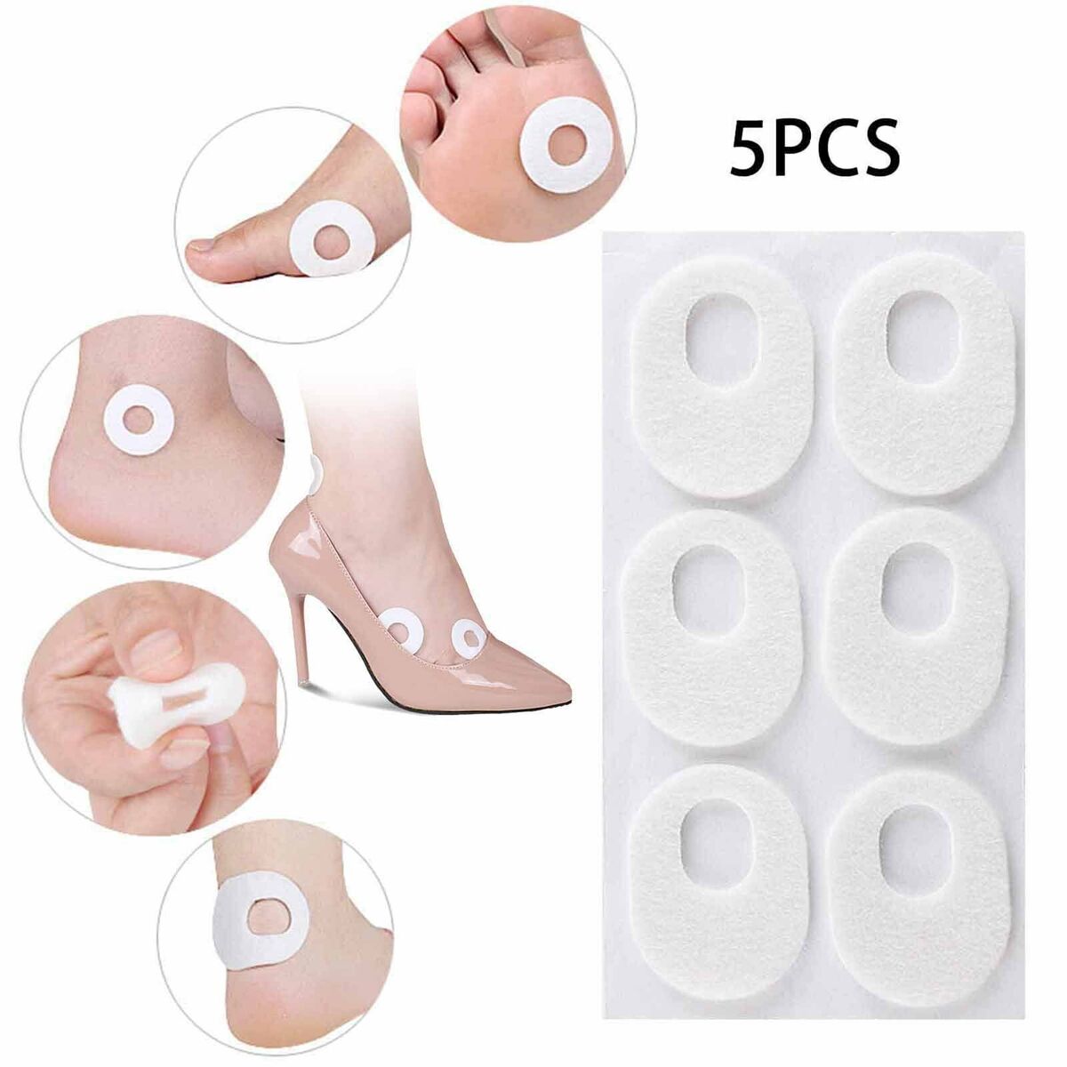 30x Corn Cushion Pads Soft Relief Callus Corn Callus Removal Toe Protectors Corn