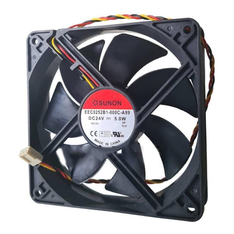 24V DC Brushless High Speed Cooling Fan 12x12x2.5cm 2Pin 2 wire Connector Cooler