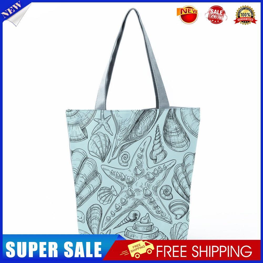 Seashell starfish Printed large-capacity one-shoulder handbag