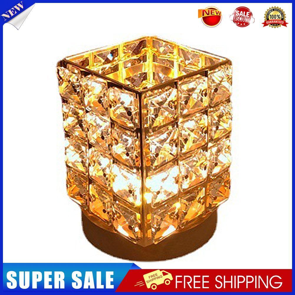 LED Diamond Crystal Table Lamp Bedroom Atmosphere Night Light Home Decor