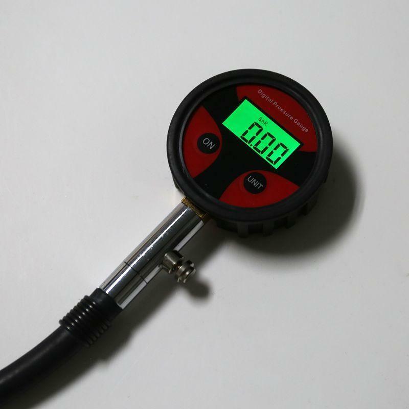 Ball Head Universal Tire Digital Pressure Gauge for Motor Car Bike Truck Tyre 4