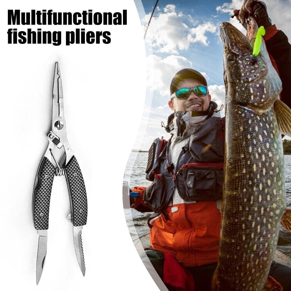 Fishing Pliers Scissor Braid Line Lure Cutter Hook Remover Cutting Tongs