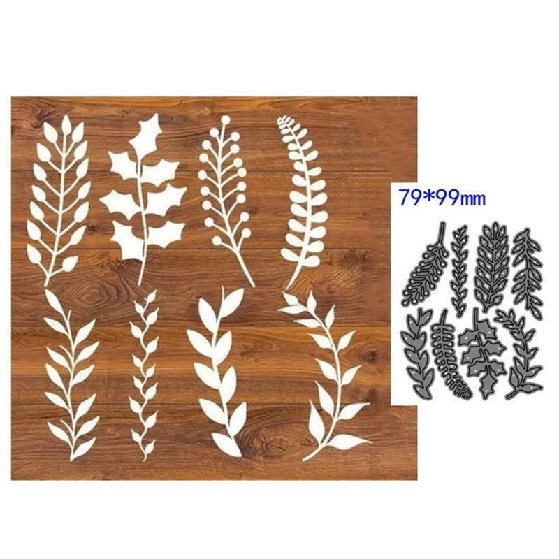 Leaves Metal Cutting Dies Stencil Scrapbooking DIY Album Stamp Paper Cards
