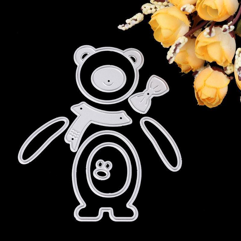 Bear Cutting Dies Stencils Scrapbook Album Paper Embossing DIY Craft Christmas