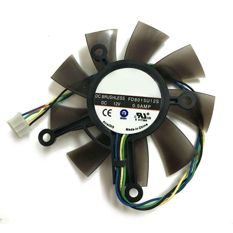 75MM FD8015U12S DC12V 0.5AMP 4PIN Cooler Fan For GTX 560 GTX550Ti HD7850 Video