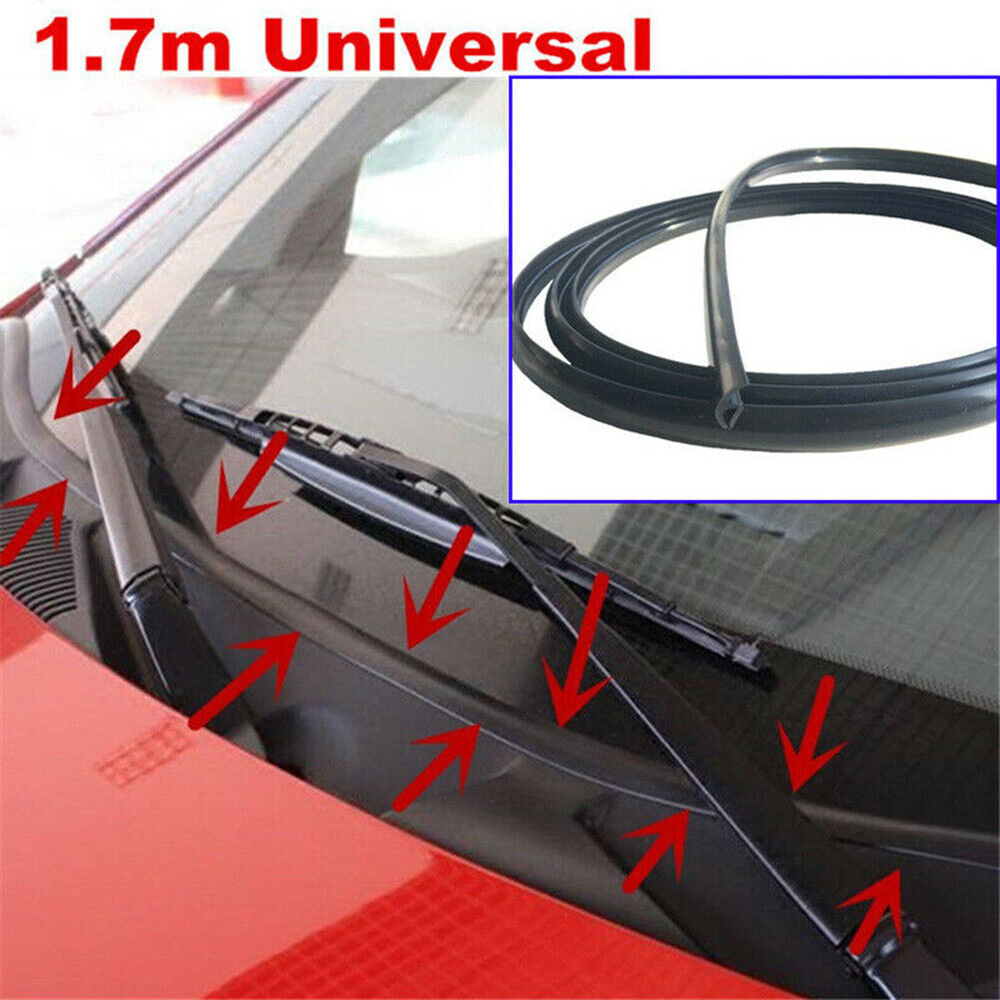 Windshield Panel Car Ageing Rubber Seal Strip Trim Moulding Water Diversion