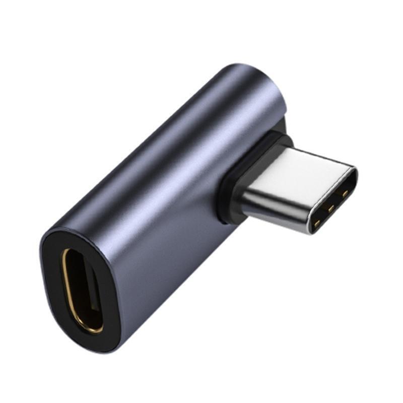 90 Degree USB C Adapter 90 Degree Right Angle Extender 3.1/10Gbps Low Profile