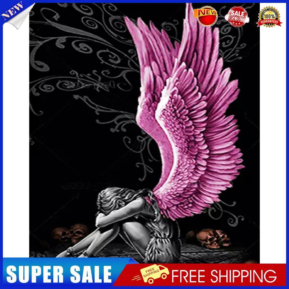 Angel with Pink Wings 40X50cm Oil Paint By Numbers Picture DIY Painting Kit