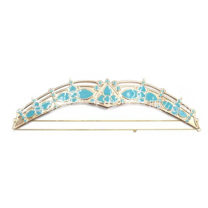 Women Jasmine Headband Earrings Pendant Jewelry Set Dress Up Princess Costume
