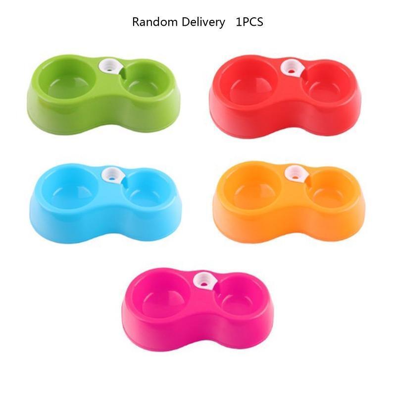 Automatic Food Water Bowl Dog Cat Plastic Double Pet Bowls Gift for Pet Owner