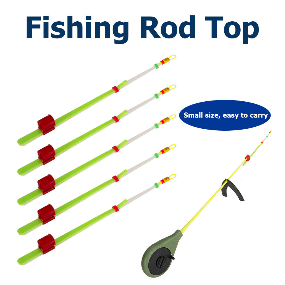 5pcs Ice Fishing Rod Top Tip Bobber Indicator Winter Fishing Extension Pole